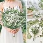  100 Pcs Mixed Artificial Eucalyptus Stems babys Breath Artificial 100pcs