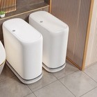 Joybos Bathroom Trash Bin With Lid  3 3-gallon Wastebasket  Bring Trash Bags