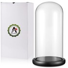 13  Glass Display Dome With Black Wood Base For Gold Rose  Figurines   Collectib