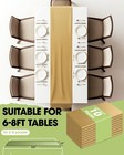 Gold Plastic Disposable Table Runners 10 Pack  14x108 Inch Party Decor  Gold