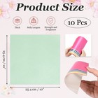 10 Pcs Shimmer Cardstock Paper 10 Inch Length 10 Inch Width  Light Green