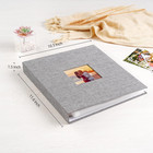 8 5x11 Inch 3 Ring Diy Scrapbook Photo Album 80 Pages grey