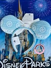 2025 Disney Parks Epcot Festival Of The Holidays Sweater Blue Ears Headband New