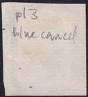 1841 Es14wb Sg14 2d Blue Plate 4 Blue Scottish Irvine Cancel Piece  bi  Cat   875