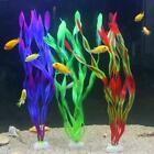 5 10pcs Plastic Aquarium Plants Fish Tank Decorations Artificial Seaweed Water G