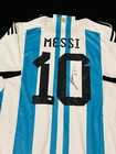 Lionel Messi Signed Argentina Pro Style Soccer Jersey With Coa