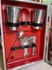 Vintage Mid Century Modern Travel Traveling Portable Bartender Set Kit Bar Case
