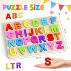 Abc Wooden Alphabet Puzzle Board Toddlers Letters Education Learning Toy