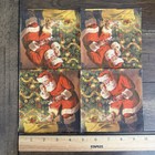  2  Two Single Cocktail Napkins For Decoupage Crafts Vintage Santa Holiday Tree