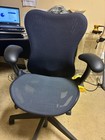 Herman Miller Mirra 2 Chair Fully Loaded Graphite Frame Full Restored Blue Mesh