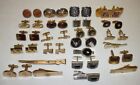 Vtg Lot 18 Pairs Cufflinks Dante Aurora Swank Anson Goldstone   Masonic Tie Clip