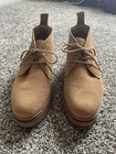 Hush Puppies Men   s Tan Suede Chukka Boots Lace-up Rubber Sole Size 7m