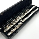 Yamaha Yfl-221 Flute Nickel Silver Plated Student With Hard Case Made In Japan