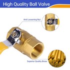 1 Inch Ball Valve Brass Full Port Npt Female Heavy Duty Water Oil Gas 2 Pcs