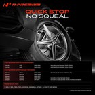 A-premium Front And Rear Ceramic Brake Pads Set Compatible With Nissan And Infin
