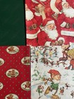Vintage Nos 1983 Christmas Wrapping Paper  8 Sheets  30   x20    Elves  Santa  Bears