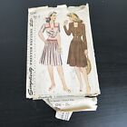 Vintage 1940s Simplicity 4240 Square Neck Shoulder Yoke Dress Sewing Pattern 14