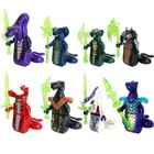 8pc Minifigure Ninjago Serpentine Chal Snake Fangpyre Warrior Building Block Set