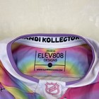Elev808 Designs Hockey Jersey Long Sleeve Lace-up Rainbow Peace Love 2xl