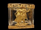 Antique 1800 S Exquisite Superb Empire French Bronze Crystal Romantic Scenes Box