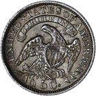1834  p  Capped Bust Half Dime About Uncirculated Au See Pics S352