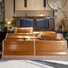 2026 Summer Sleeping Mat For Bed Rattan Foldable Nature Bamboo Bed Mat Queen