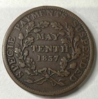1837 - Us - Hard Times Token - Rising Phoenix May Tenth