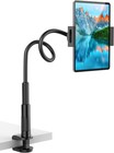 Gooseneck Tablet Mount Holder Flexible Long Arm Clamp For Bed Desk Phone Holder