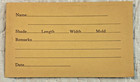 Vintage Dental Profile Card Mfg James Sorenson Fond Du Lac Wisconsin Womans Face