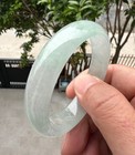 Natural Grade A Jade Bangle  Green Burma Jadeite Ice Jade Women Bracelet 55mm