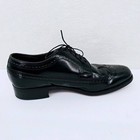Vintage Florsheim Wing Tie Oxfords Shoes Black 8 5
