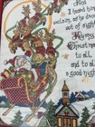 Santa   s Sleigh Finished Cross Stitch Framed