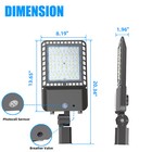 300w Outdoor Led Parking Lot Light Dusk To Dawn Commercial Shoebox Area Light Us