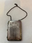 Antique Art Nouveau Silver Metal Powder Coin Holder Card Case Purse Pencil Notes