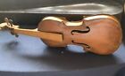 Antique American Folk Art Hand Made Violin 1800s 29 Inch Bow W Solid Wood Case