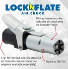 Locknflate Locking Air Chuck  open  Lnl65001 Locknlube  New  Free Shipping