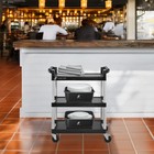 3-tier Rolling Utility Service Cart With Wheels - 31 5  X 37 5 