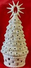 Ceramic Bisque  Ready To Paint christmas Tree 8 t On Base  Lightkit  Lights Star
