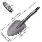 Clay Spade Shovel Bit Steel For 1-1 8  Hex Shank Demolition Jack Hammers