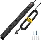 6-12 Outlet Heavy Duty Power Strip Surge Protector 15amp-20amp Power Strip