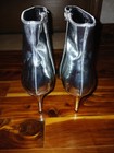 Silver High Heel Boots Size 8 5 Bamboo Brand Yeah Baby  Yeah   25 00