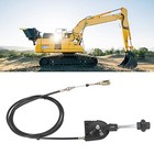 Excavator Throttle Control Cable  2 5m 8 2ft Locking Throttle Cable 