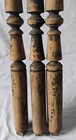 Lot Of 3  Antique Victorian Walnut Balusters Posts Spindles 33 1 2  High