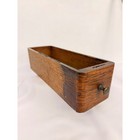 Vintage Oak Wood Sewing Machine Drawer Box Curved Bentwood Organizer Rustic