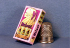 Dollhouse Miniature 1 12 Scale   Velvet Doll Box 1960s  Mod Dollhouse Girl