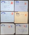 Edw1949sell   Hong Kong Interesting Collection Of 7 Used   2 Unused Aerogrammes 