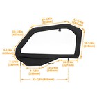 Steel Frame Lh rh Door Kits Side Windows For Polaris General Models Universal