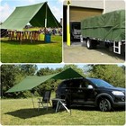 Canvas Tarp 16oz Heavy Duty Waterproof Tarpaulin Cover Cloth Tarp F Canopy Tent