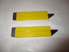 Vintage Franco-american Razor Blade Box Carton Cutter Yellow Red - Great Cond