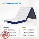 Avenco Folding Mattress Single 4  Memory Foam Trifold Portable Cover